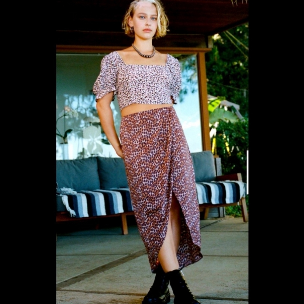 NWT UO Leopard Print Skirt